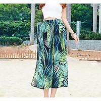 Women\'s Casual/Daily Midi Skirts Swing Print Summer