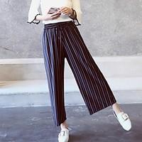 womens high rise strenchy straight pants active relaxed straight strip ...