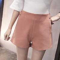 womens high rise inelastic wide leg shorts pants sexy wide leg solid
