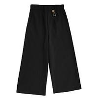 womens high rise inelastic straight pants active relaxed solid