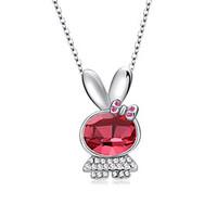 womens pendant necklaces jewelry animal shape jewelry crystal rhinesto ...