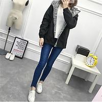 womens going out casualdaily simple street chic spring jacket solid ho ...