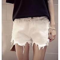 womens mid rise micro elastic shorts pants simple straight solid