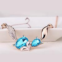 Women\'s Pendant Necklaces Jewelry Animal Shape Jewelry Crystal Alloy Unique Design Euramerican Fashion Jewelry 147Party Other Ceremony