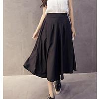 womens mid rise micro elastic wide leg pants simple wide leg solid