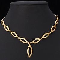 Women\'s Choker Necklaces Chain Necklaces Alloy Rhinestone Gold Plated Simulated Diamond Fashion Golden Jewelry Wedding Party Daily Casual