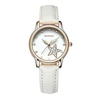 womens fashion watch quartz leather band casual black white brown rose