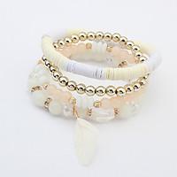 Women\'s Wrap Bracelet Jewelry Fashion Bohemian Glass Alloy Irregular Jewelry For Party Special Occasion Gift 1pc