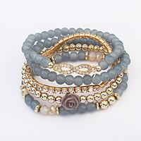 Women\'s Wrap Bracelet Jewelry Fashion Bohemian Rhinestone Glass Alloy Irregular Jewelry For Party Special Occasion Gift 1pc