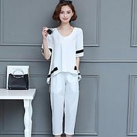 womens going out casualdaily simple active summer hoodie pant suits so ...