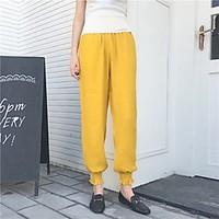 womens high rise high elasticity chinos pants simple wide leg solid