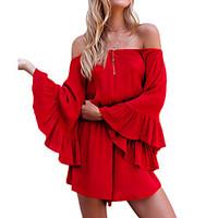 womens club rompers ruffled relaxed fashion summer fall