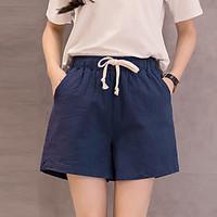 womens mid rise inelastic chinos shorts pants simple relaxed solid