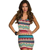 womens boho casualdaily simple bodycon dress striped round neck above  ...