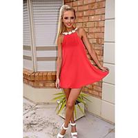 womens beach chiffon dress solid halter above knee sleeveless cotton s ...