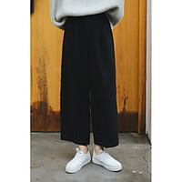 womens high rise inelastic chinos pants street chic simple wide leg so ...