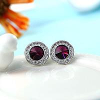 Women\'s Stud Earrings Jewelry Euramerican Fashion Personalized Crystal Alloy Jewelry Jewelry For Wedding Party Anniversary 1 Pair