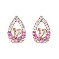 Women\'s Earrings Set Jewelry Euramerican Fashion Personalized Rhinestone Alloy Jewelry Jewelry For Wedding Party Anniversary 1 Pair