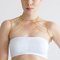 Women\'s Body Jewelry Body Chain Alloy Unique Design Fashion Jewelry Gold Silver Jewelry Party 1pc
