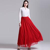 Women\'s Maxi Skirts Swing Solid