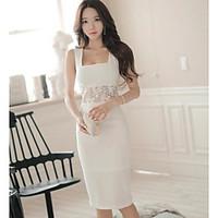 womens party special occasion sexy bodycon sheath dress solid deep u m ...