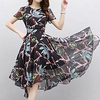 womens plus size work party vintage sophisticated sheath dress print r ...