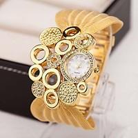 Women Watches Gold Watch Women Fashion Alloy Crystal Bracelet Quartz Watch Montre Femme Cool Watches Unique Watches