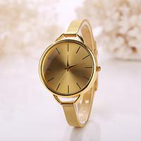 Women Golden Large Size Case Steel Gold Band Watch Jewelry for Wedding Party Fashion Watch