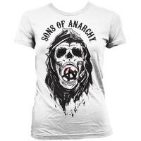 Womens Sons Of Anarchy T Shirt - A Skull
