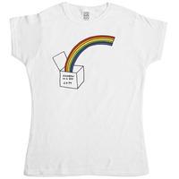 womens one ten t shirt rainbow in a box