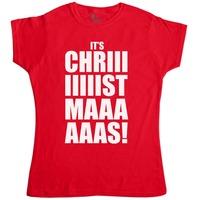 Womens Funny Christmas T Shirt - Its Chriiistmaaas