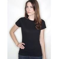 womens soft style fitted t shirt black