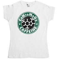 womens funny science t shirt caffeine molecule