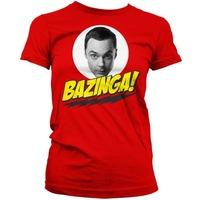 Womens Bazinga! With Sheldon T Shirt - Big Bang Theory