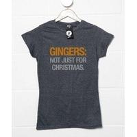 Womens Funny Christmas T Shirt - Gingers Not Just For Christmas