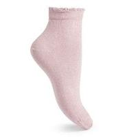 Womens Metallic Crop Ankle Socks, Lilac