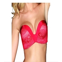 Wonderbra Ultimate Strapless Lace, Red Strapless Bra