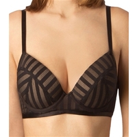 Wonderbra Linear, Black Wonderbra Linear Structure Bra