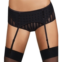 wonderbra linear black wonderbra linear suspender belt