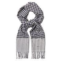 Woven Check Scarf - Marine