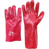 Worky 1482 PVC Red/Brown Glove 40cm Long