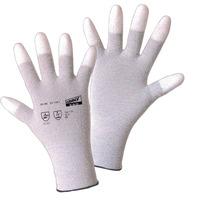 Worky 1170 ESD Nylon/Carbon-PU (Fingertips) Fine Knitted Glove - S...