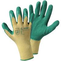 worky 1492sb green grip glove knit glove with latex coating size 10