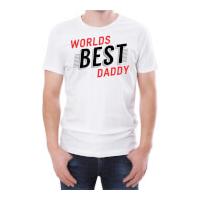 World\'s Best Daddy Men\'s White T-Shirt - S