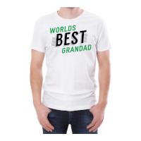 World\'s Best Grandad Men\'s White T-Shirt - XXL