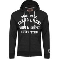 wonowon zip through hoodie in charcoal marl tokyo laundry