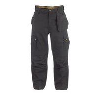 WORK TROUSERS WITH KNEE PAD POCKETS IN BLACK - REGULAR LEG 38\