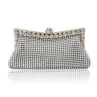 Women Satin Event/Party Evening Bag Gold Silver Black