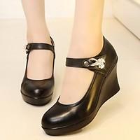 womens sandals spring comfort pu leather casual black