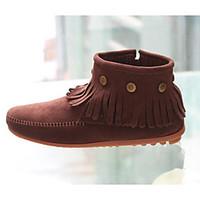 Women\'s Boots Comfort PU Winter Casual Light Yellow Coffee Black 1in-1 3/4in